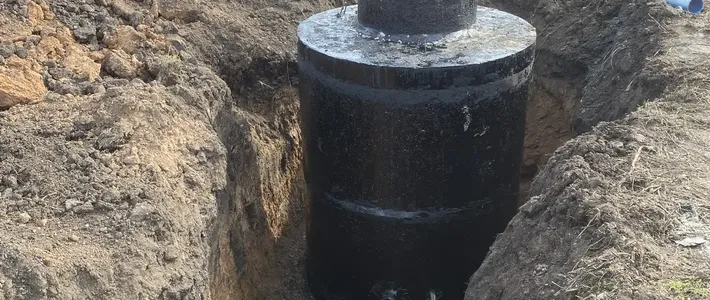 Монтаж ЖБИ колодца в с. Тюково