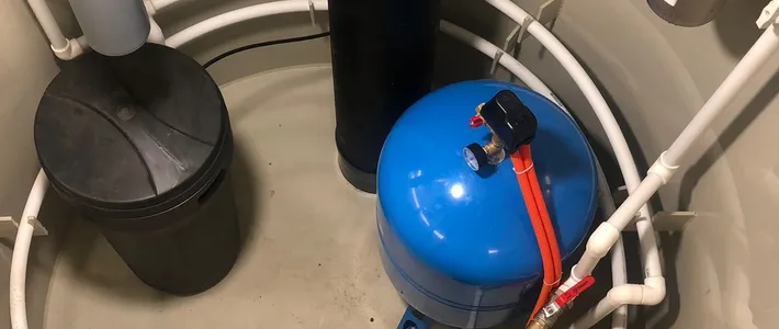 Установка водоподготовки в герметичном кессоне с. Столбище