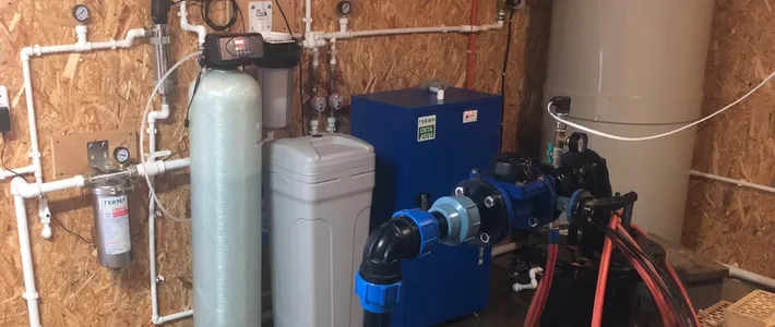 Водоподготовка в насосном помещении с. Ильинское