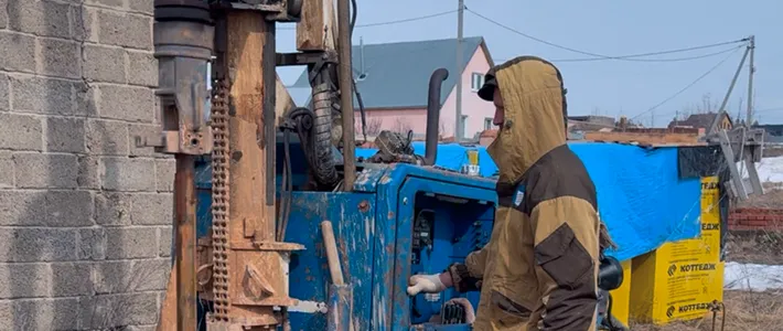 Бурение скважины в с. Шапши